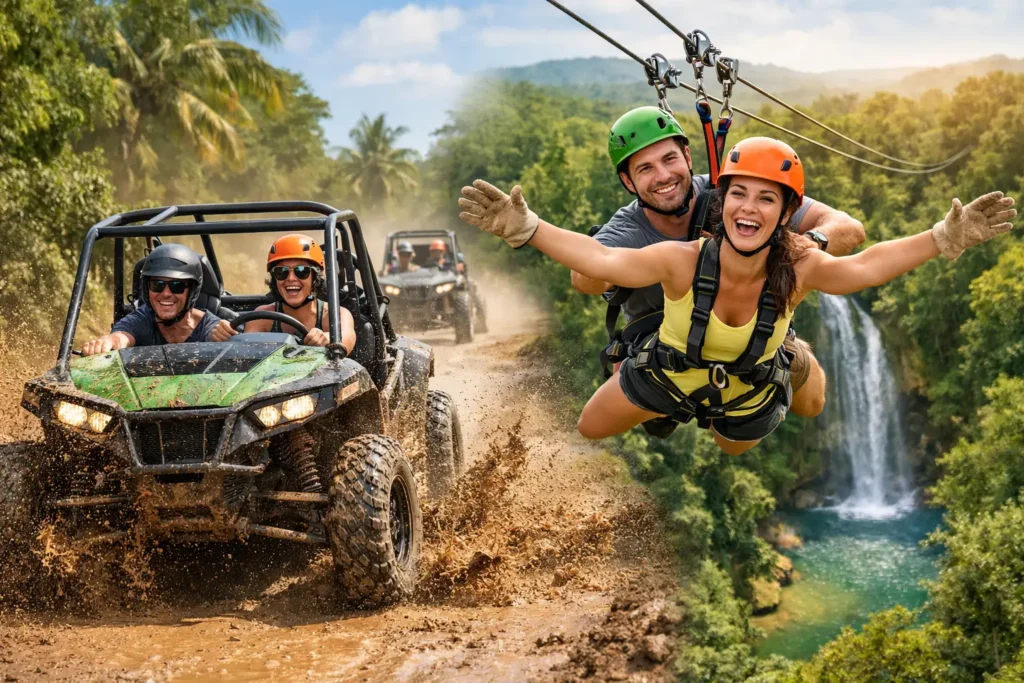 Buggies o zipline aventura premium en Punta Cana