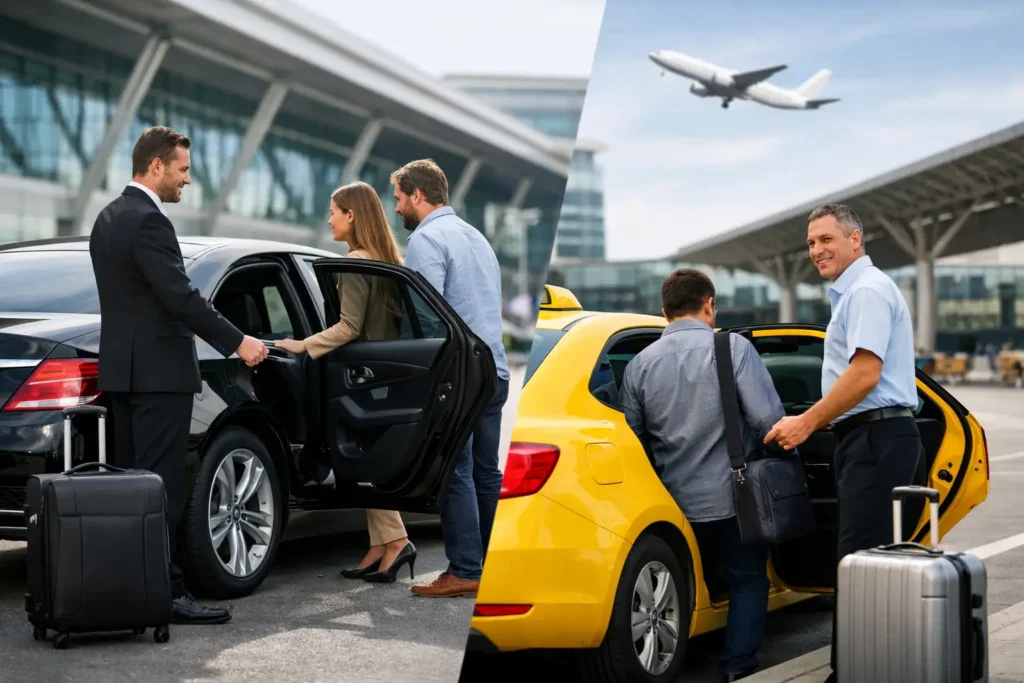 Transporte privado o taxi aeropuerto