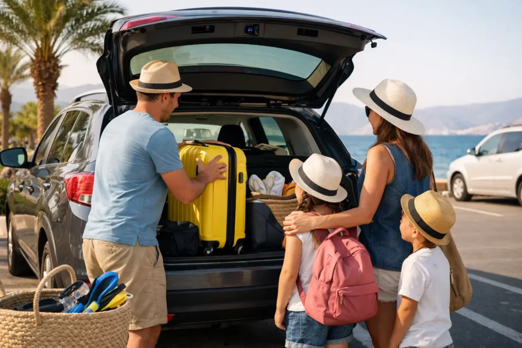 Cómo organizar transporte familiar vacacional